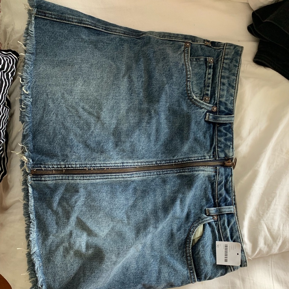 Free people denim skirt